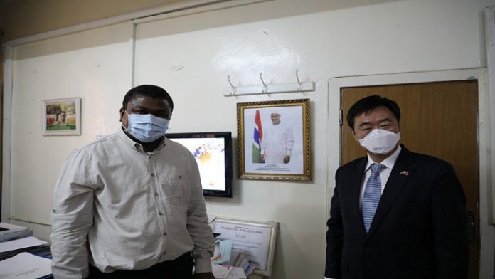 Chinese Ambassador Ma Jianchun called on Health Minister Ahmadou L. Samateh