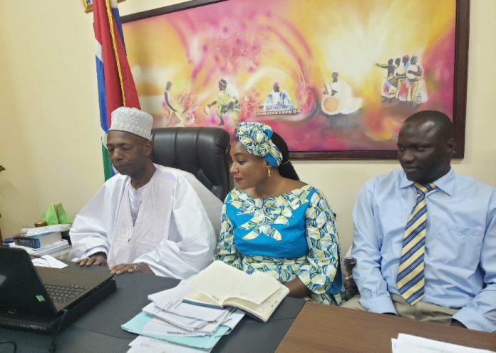 MINISTER BAH, PS JABANG-SENHORE AND DPS DAMPHA