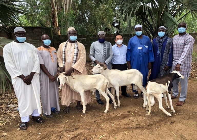 Huawei gives out 100 rams to communities in Gambia
