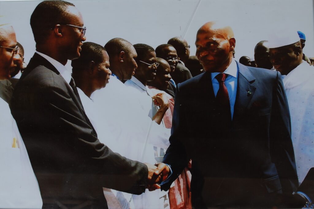 With President Abdoulaye Wade of Senegal