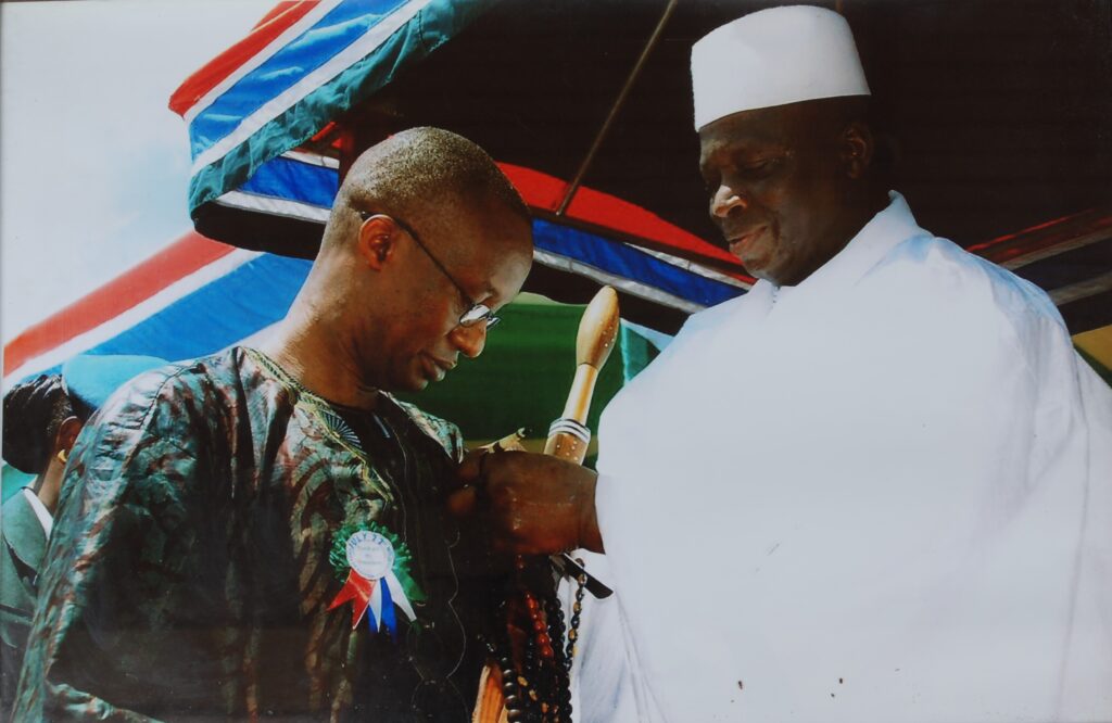 With President Yahya Jammeh of The Gambia