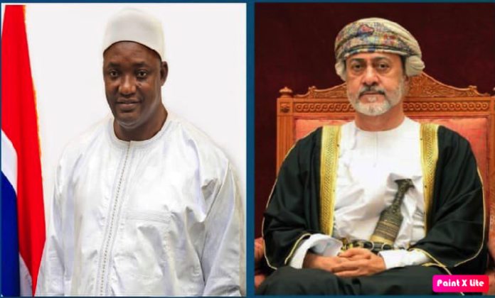 HM The Sultan greets President Barrow