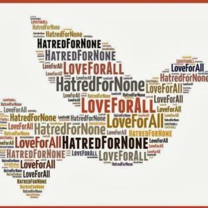 Love for all hatred for none in arabic image