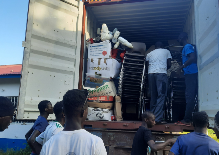 Bottrop sponsors donate 40ft container to Kinderdorf Kindergarten