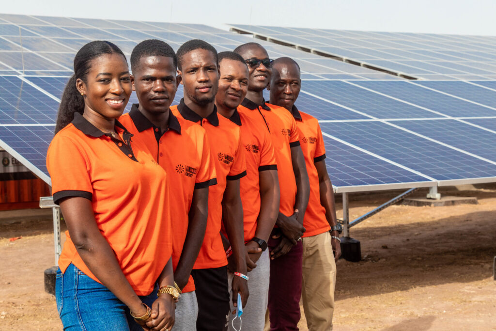 8. Staff of Unique Energy during the Inauguration of the first solar mini grid plant in Nyamanari URR8