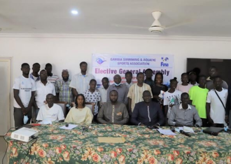 ￼Njogu Bah elected swimming association president