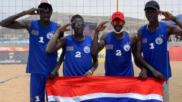 gambia beach volleyball common wealth games gambia sports