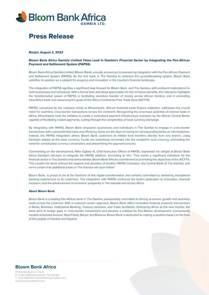 Bloom Press Release August 2 2023 00001