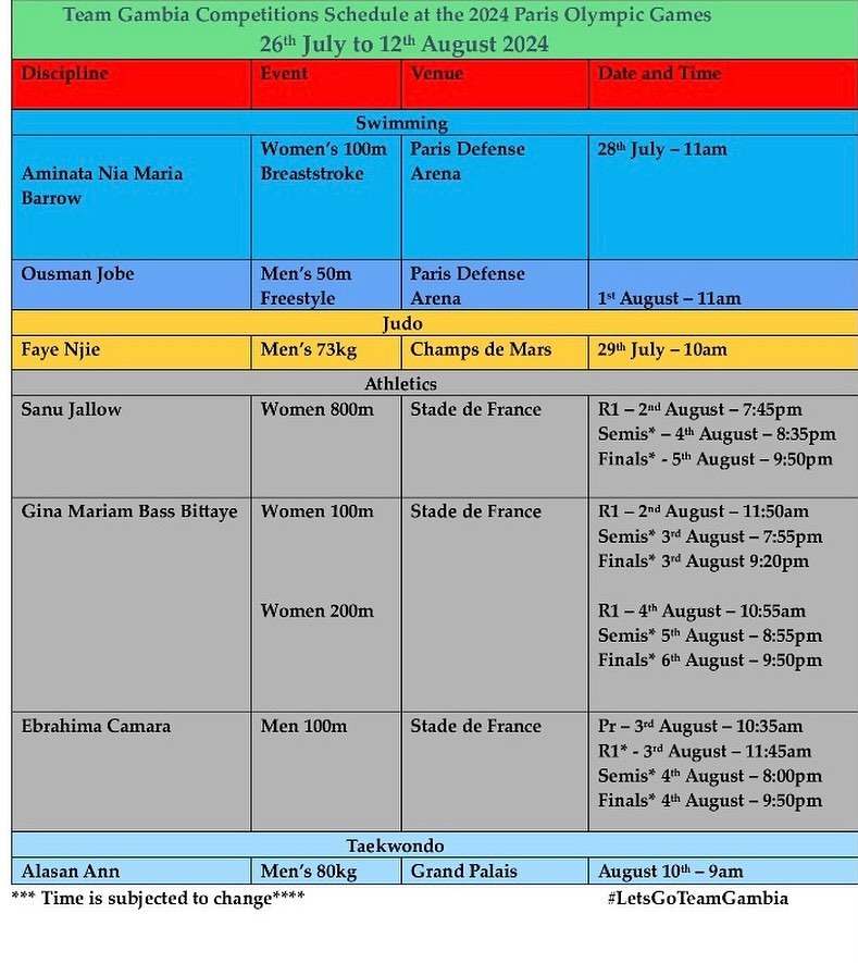 Time table