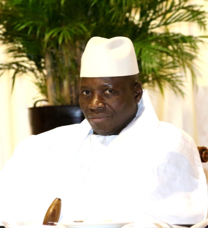 Jammeh in white
