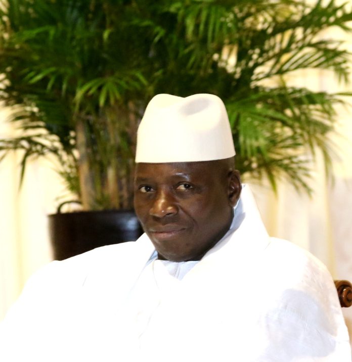 Jammeh in white