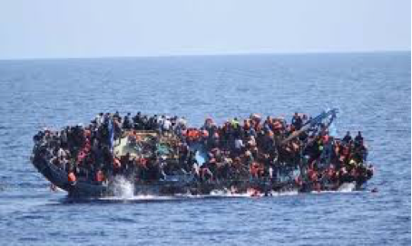 capsized boatt